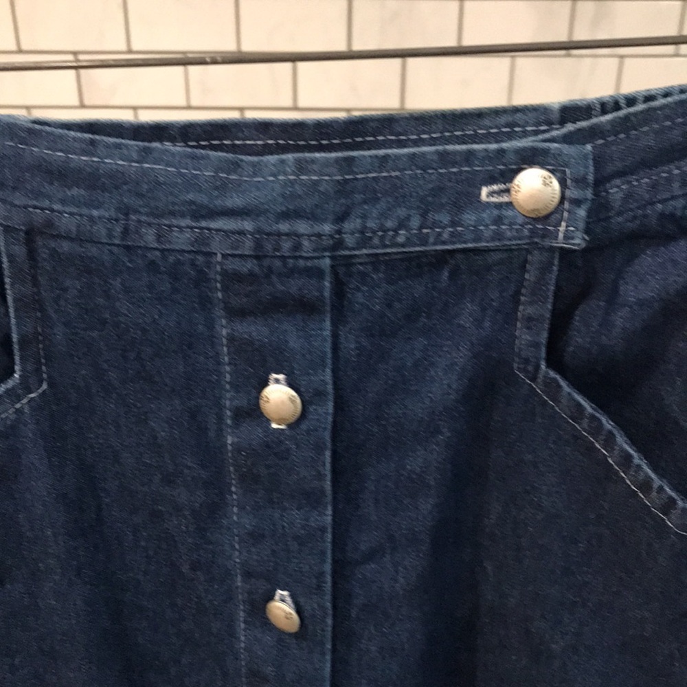 Vintage On the Verge Denim Skirt Womens Size 6 Button New with Tag Made in USA - Picture 4 of 9